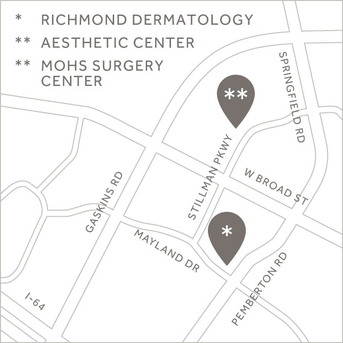 Aesthetic Center of Richmond Map