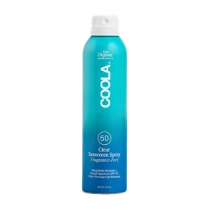 COOLA mineral sunscreen spray SPF 50 shot at Aesthetic Center of Richmond Dermatology, Glen Allen, VA