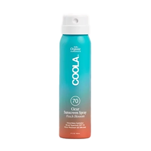 COOLA mineral sunscreen spray SPF 70 shop at Aesthetic Center of Richmond Dermatology, Glen Allen, VA