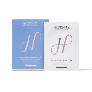 Hydrinity Restorative Face Masque skincare jar at Aesthetic Center of Richmond Dermatology, Glen Allen, VA