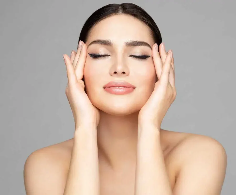 A woman is receiving anti-aging treatments in Aesthetic Center of Richmond Dermatology in Glen Allen, VA